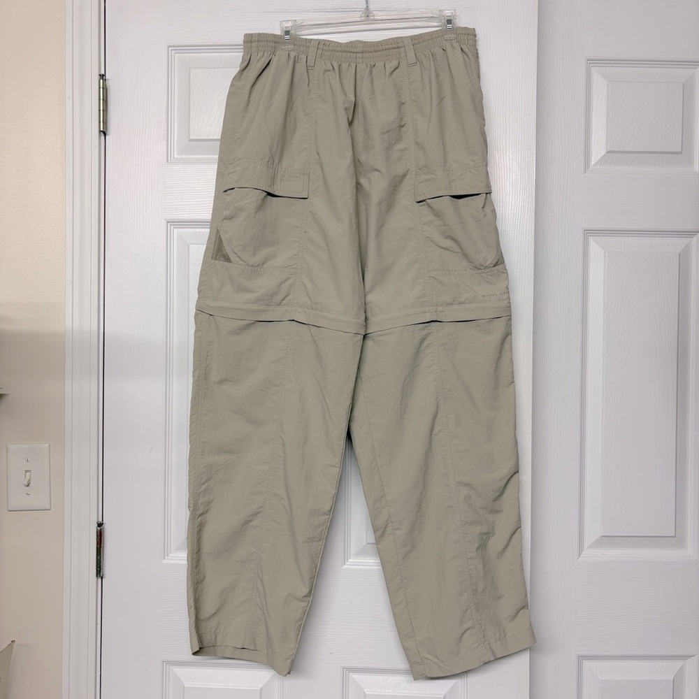 Columbia PFG Omni Shield Convertible Activewear Pants Swimsuit Tan Sz L